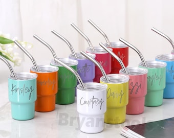 Personalized Mini Tumbler Shot Glass, Bridesmaid Proposal, Christmas Party Gift