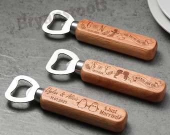 Personalized Bottle Opener, Groomsmen Gifts, Engraved Bottle Opener, Unique Groomsmen Gift, Wedding Party Favors, Father&#39;s Day Gifts