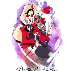 charie and vaggie from hazbin hotel