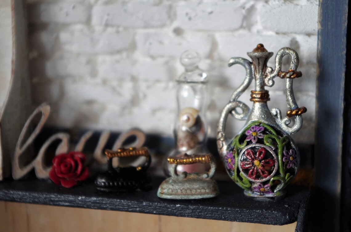 Mini Old Iron for Dollhouse, Dolls, 1 Inch Scale, 1/12 Scale Etsy