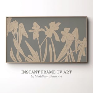 Samsung Frame TV Art Iris Blumen Gemälde | 4K Art Sofortiger digitaler Download