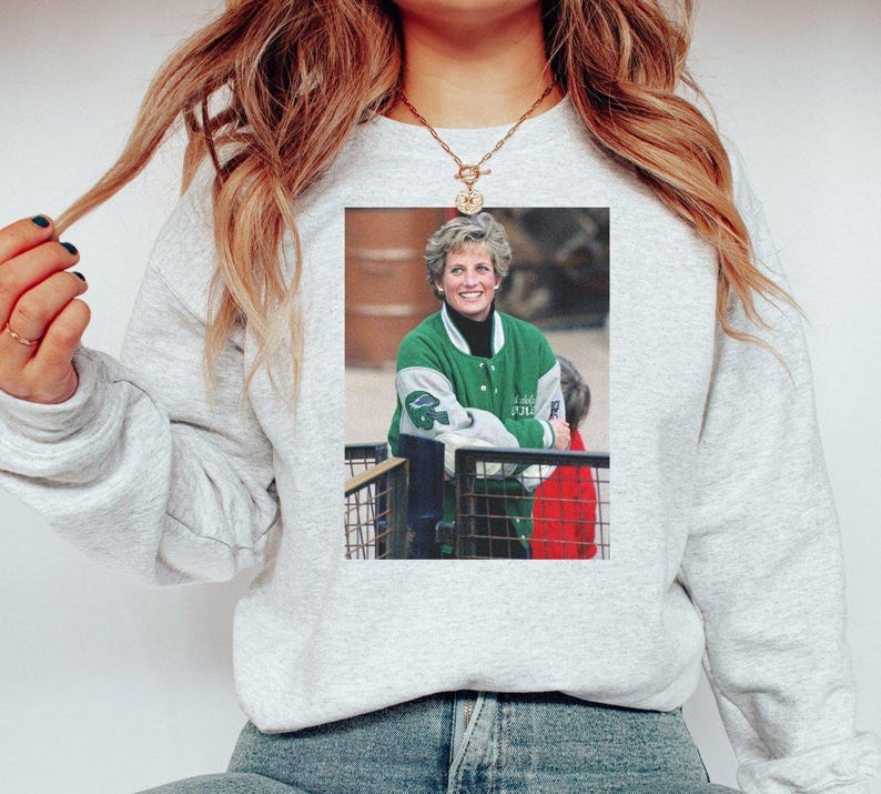 Princess Diana Eagles' Crewneck Sweatshirt - United Monograms