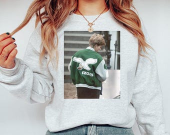 Sweatshirt prinses Diana Eagles, Philadelphia Eagles ronde hals voor meisjes dames, vintage prinses di voetbalfan cadeau, trendy wedstrijdshirt