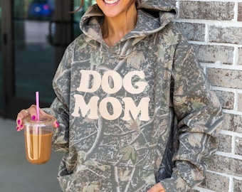 PUFF 'Dog Mom' Camo Hideaway Hoodie