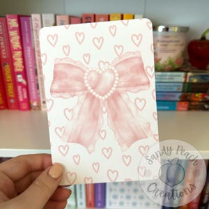 Pink Bow E-Reader Insert | Kindle Insert | IPad Insert