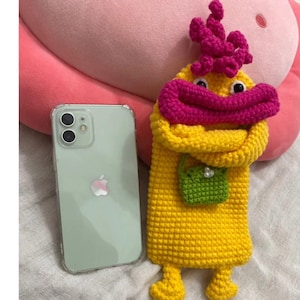 Handmade Crochet Phone Bag – Cute Animal Crossbody Purse – Small Knitted Shoulder Bag for Women & Girls – Gift for Friend