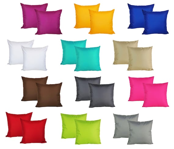 JACK 2er Set 40x40cm Outdoor Kissenhülle Kissenbezug Wasserfest Sitzkissen Lounge Kissen Garten Stuhl Lotus Effekt