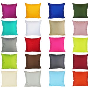 JACK 1x 45x45cm Outdoor Kissenhülle Bezug Kissen Hülle Lounge Garten Einfarbig