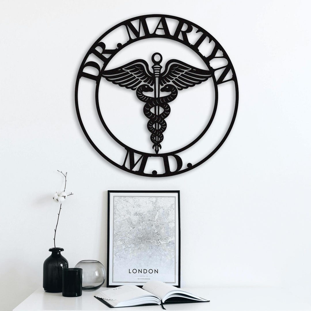 Personalized Metal Doctor Sign, Custom Health Care Clinic Sign ...