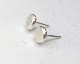 Silver sterling Studs,  Recycled 925 sterling silver earrings ,handmade silver studs, Gift for her, birthday gift, silver sterling earrings