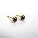 14KG 7MM BLACK ONYX STUD - Expressions Jewelers