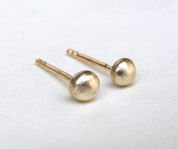 Orecchini In Argento E Oro Giallo 3mm - Jewellerybox - Confezione Regalo