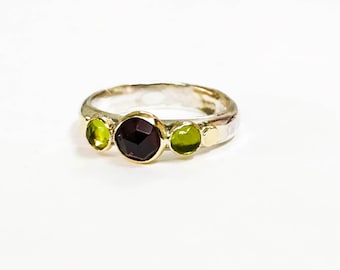 Birthstone Ring, Promise ring, Mouther's day Rings ,14k Gold and silver Ring ,Anniversary ring, Gift for her, Mom gift