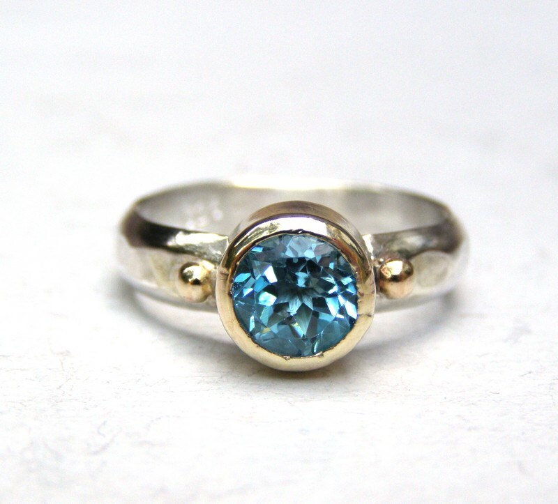 Handmade Engagement Ring14k gold ring silver ring bridal | Etsy
