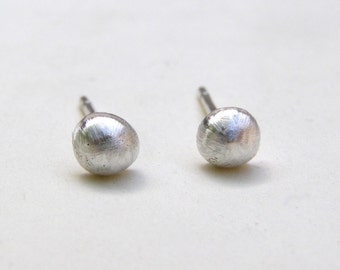 Tiny silver Studs in Recycled 925 sterling silver earrings studs