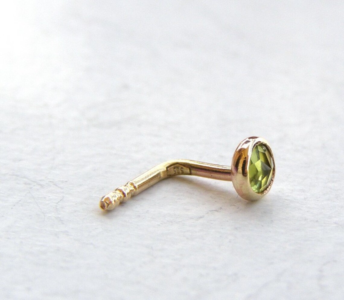 solid gold nose jewelry