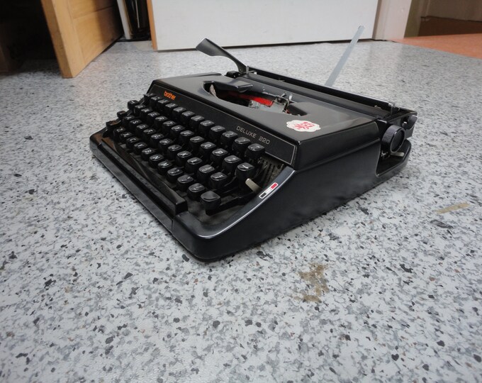 Typewriter Brother Deluxe 220 Portable Working Etsy