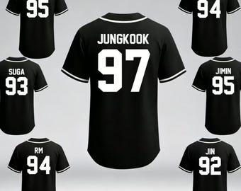 Personalized K-POP Baseball Jersey, World Tour Concert Style, Fan Gift & Merch