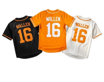 Custom Orange Baseball Jersey, Personalized Name & Number, Country Music Fan Outfit