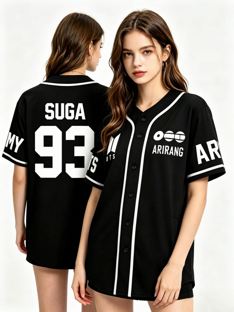 Custom Baseball Jersey K-POP Concert Tour Shirt, Personalized Name ...