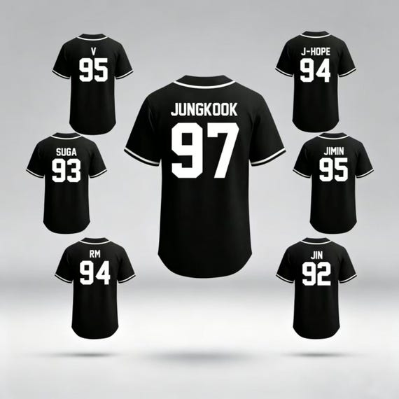 Personalized K-POP Baseball Jersey, World Tour Concert Style, Fan Gift & Merch