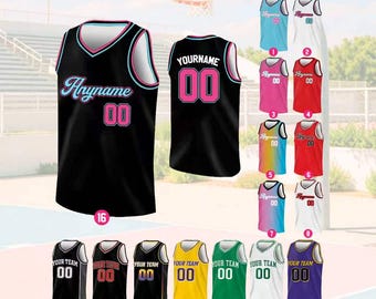 Custom Basketball Jersey Embroidery Print | Personalized Name Number for Fans & Players