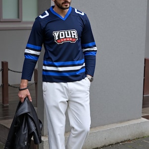Custom Stitched Hockey Jersey: Personalized Fan Apparel image 9