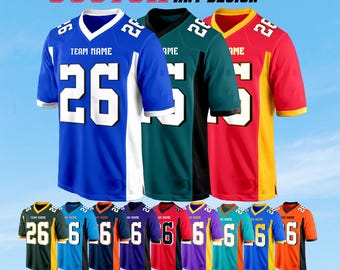 Custom Football Jersey: Personalized Name, Number & Logo