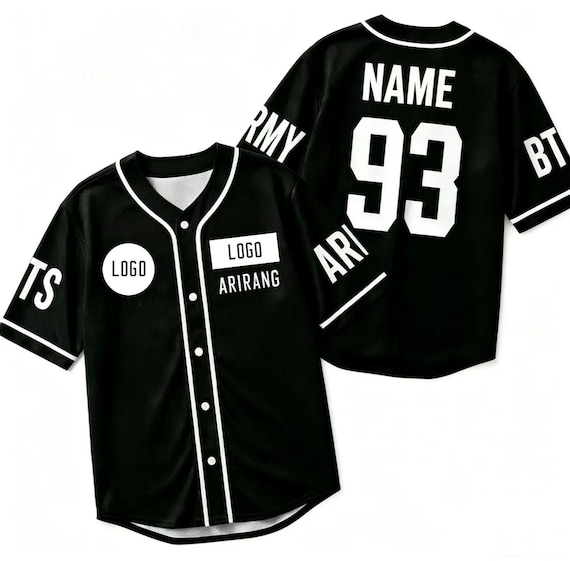 Custom Baseball Jersey K-POP Concert Tour Shirt, Personalized Name Number
