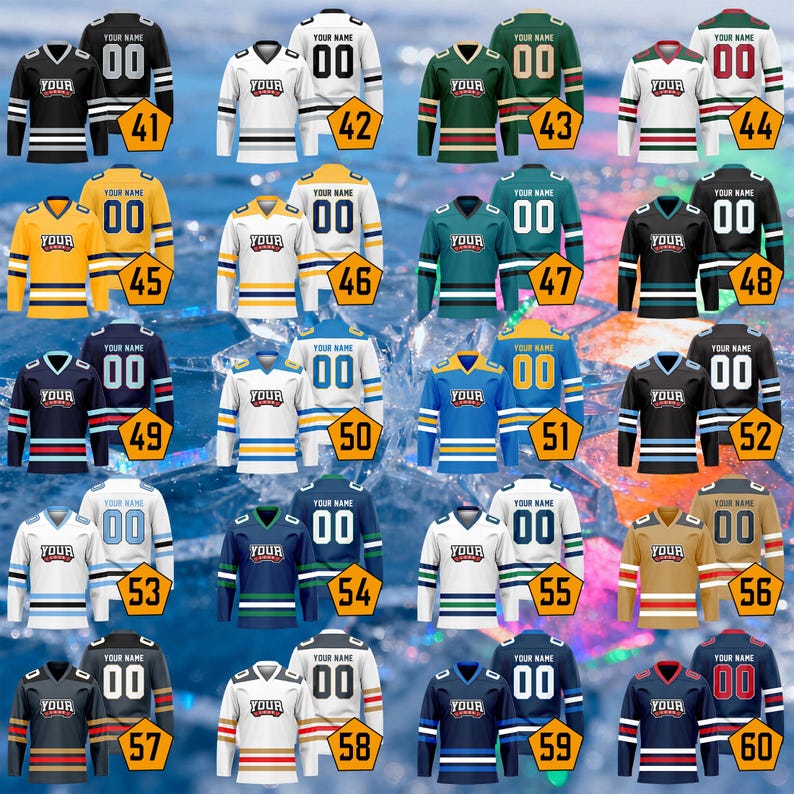 Custom Stitched Hockey Jersey: Personalized Fan Apparel image 4