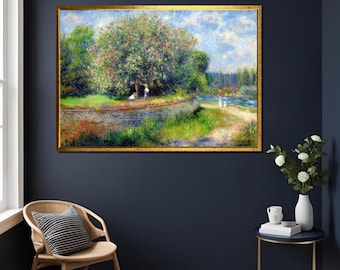 Blooming Chestnut Tree by Renoir | Impressionist Spring Landscape Print – Soft Romantic Nature Scene Wall Art , Impressionist Art