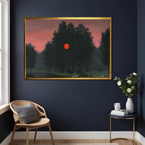 Rene Magritte Le Banquet 1955 Surrealist Art Print, Vintage Belgian Painting Reproduction, Modern Wall Decor, Unique Gift for Art Lovers