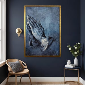 Praying Hands by Albrecht Dürer | Renaissance Religious Art Print – Classic Symbol of Faith and Devotion, Canvas Wall Decor , Religious Art