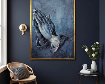 アルブレヒト・デューラー作「祈りの手」のプリントポスター