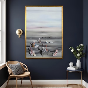 Yves Tanguy Furniture of Time 1939 Surrealist Art Print, Vintage Abstract Painting Wall Decor Collectible Gift , Large Canvas ,Ready To Hang