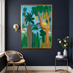 ポストカード Tarsila do Amaral 1929 アートプリント ヴィンテージ ブラジル モダニズム コレクターズギフト、Tarsila do Amaral、すぐに掛けられる、高品質プリント