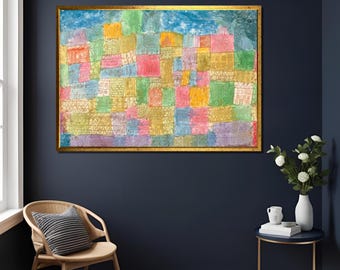 Paul Klee Landscape Canvas Print: Abstract Modernist Wall Art