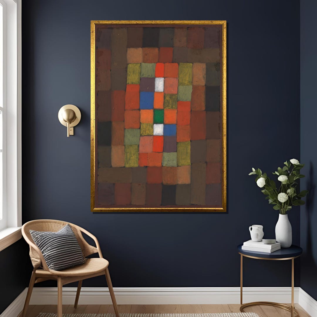 Paul Klee Static-dynamic Gradation Art Print, Geometric Abstract Canvas ...