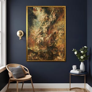 Peter Paul Rubens The Fall of the Damned Print, Dramatic Baroque Wall Art for Home Decor, Unique Gift for Art Lovers,High-Quality Art Print