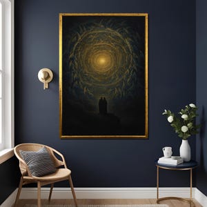 Gustave Dore Empyrean Art Print - Vintage Dante’s Divine Comedy Illustration, Classic Wall Decor for Home & Office , High Quality Print