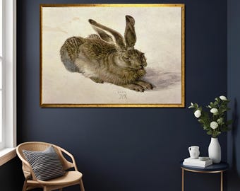 アルブレヒト・デューラー - 若い野ウサギ (1502) - 古典絵画写真