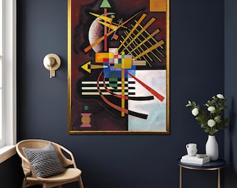 Kandinsky Abstract Art Print, Geometric Modern Wall Decor