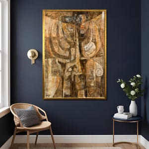 African Theme III by Charles Alston 1952-1953 – Vintage Black Art Print, Mid Century Modern Wall Decor, African American Cultural Artwork