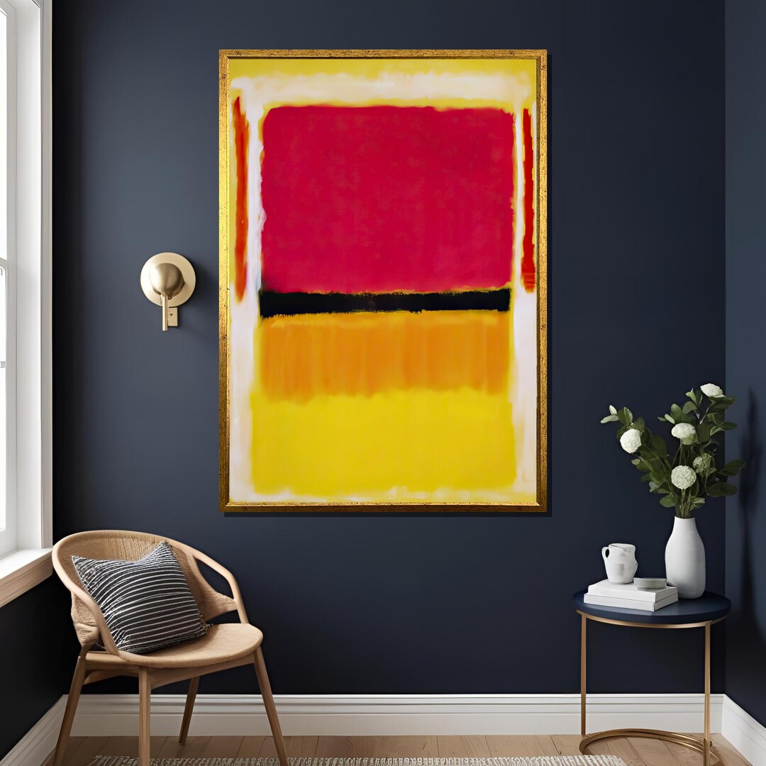 Colorblock Mark Rothko Mark Rothko Abstract Art Print – Color Block Canvas Wall Decor - Etsy