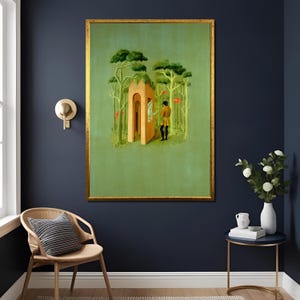 Remedios Varo Art Print Jardin Del Amor Surrealist Painting Mystic Wall Decor Gift ,Love Art Print,Surrealist Art,Ready To Hang,High Quality