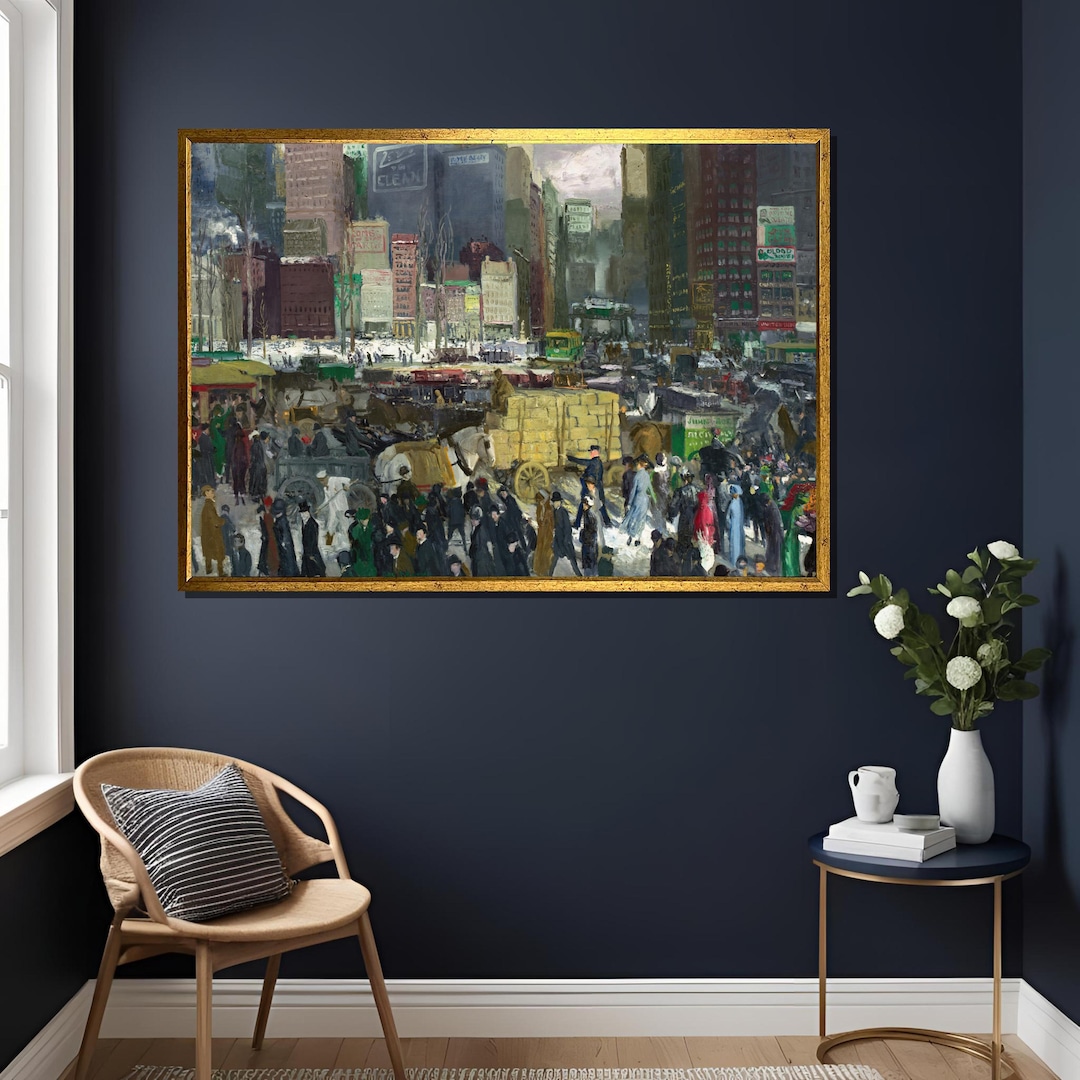 George Bellows New York City Canvas Print Urban Streetscape Office george-bellows-new-york-city-canvas-print-urban-streetscape-office