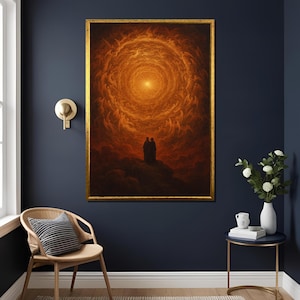 Gustave Dore Empyrean II Art Print - Vintage Dante’s Divine Comedy Illustration, Classic Wall Decor for Home & Office , High Quality Print