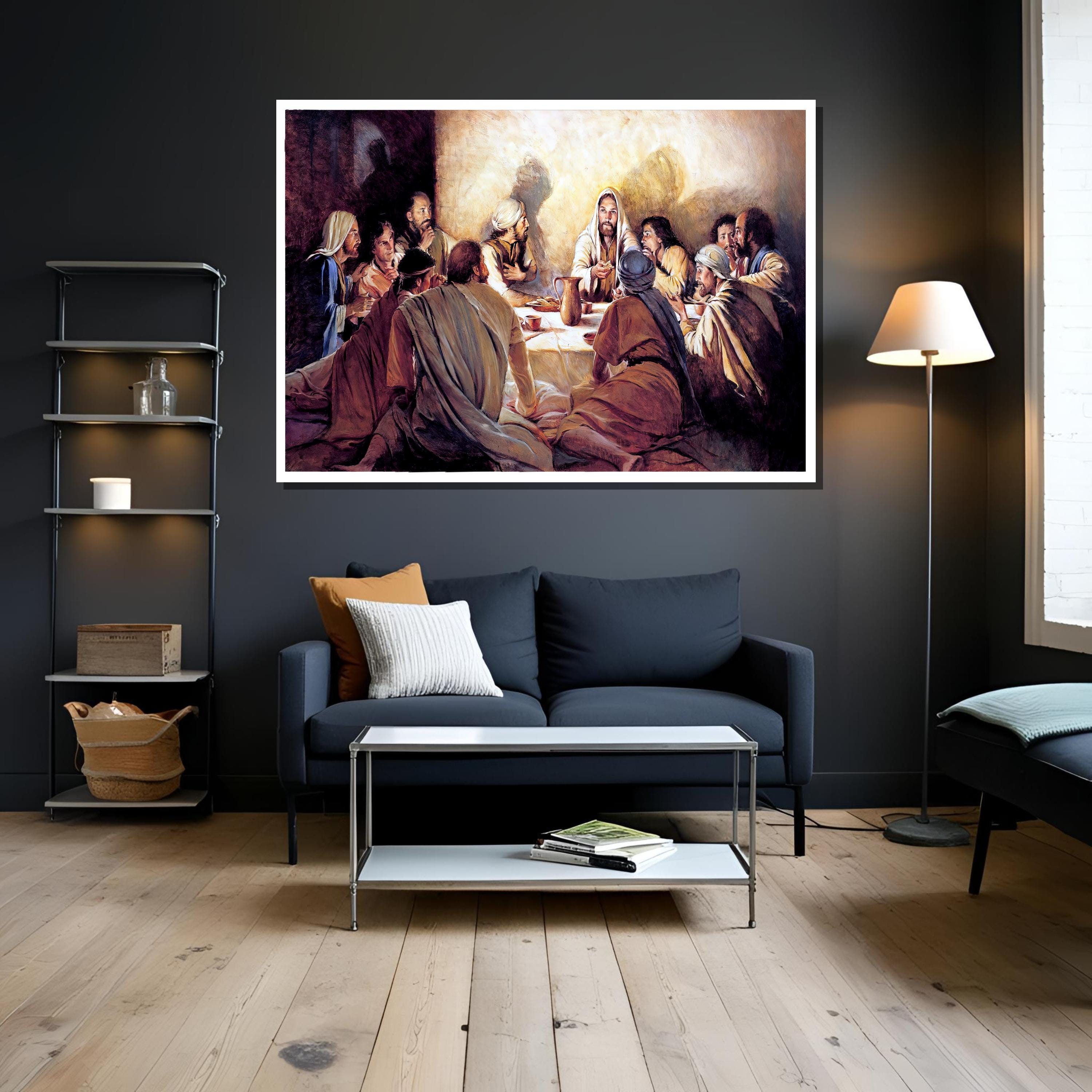 The Last Supper Canvas Print | Religious Christian Wall Art - Etsy