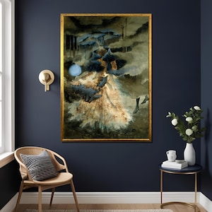 Remedios Varo Apártalos Que Voy De Paso 1959 Surrealist Art Print Mexican Artist Wall Decor, Surrealism art,Ready To Hang , Large Canvas