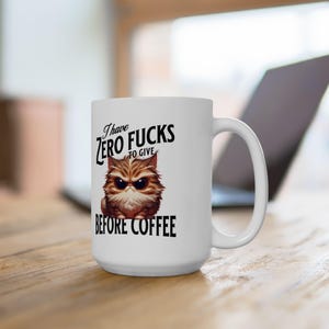 Tazza da caffè sarcastica con citazione del gatto scontroso, tazza per amanti dei gatti, regalo umoristico Java, stoviglie